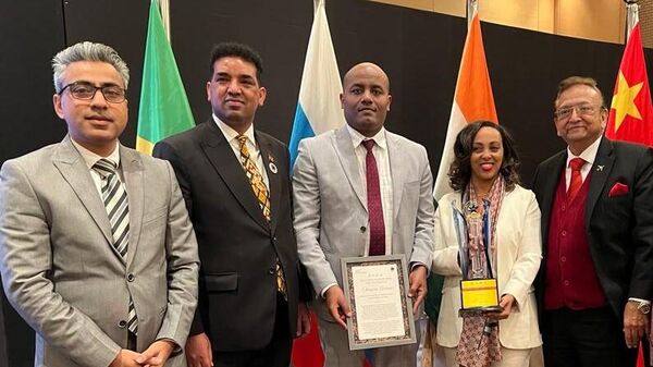Ethiopian Airlines received “Corporate Sustainability Achievement Award” at the BRICS-CCI Annual Recognition Awards 2024 in Delhi, India. - Sputnik Africa