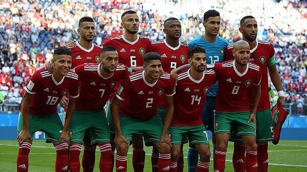 Sélection marocaine à la Coupe du monde 2018 à Moscou - Sputnik Afrique