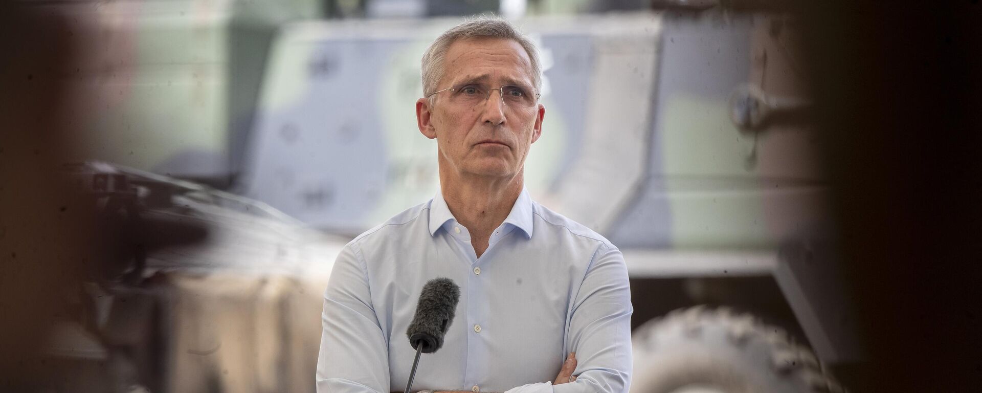 NATO Secretary General Jens Stoltenberg at a press conference during the Griffin Storm 2023 exercise, Vilnius, Lithuania - Sputnik Africa, 1920, 01.10.2024