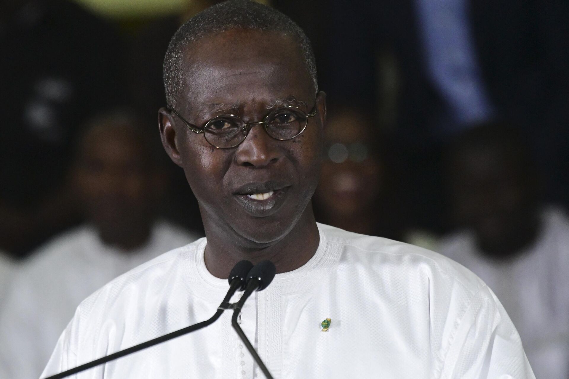 Senegalese Prime Minister Mahammed Buon Abdallah Dionne announces the re-election of President Macky Sal on February 25, 2019 in Dakar.  - Sputnik Africa, 1920, 02.02.2024