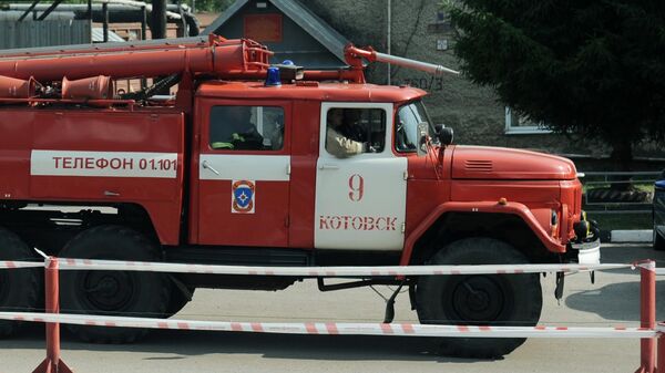 Fire department vehicle of the Russian Ministry of Emergency Situations - Sputnik Africa