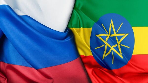 Flags of Russia and Ethiopia - Sputnik Africa