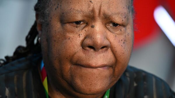 South African Minister of International Relations and Cooperation Naledi Pandor waits before a plenary session of the 2nd Russia-Africa Summit and Economic and Humanitarian Forum at the ExpoForum Congress and Exhibition Center in St. Petersburg, Russia, on July 28, 2023. - Sputnik Afrique