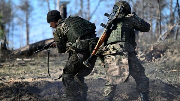 Russian servicemen are seen in the special operation zone. File photo - Sputnik Africa