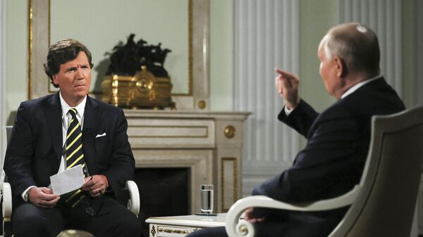 Interview de Vladimir Poutine par Tucker Carlson, le 6 février 2024 - Sputnik Afrique