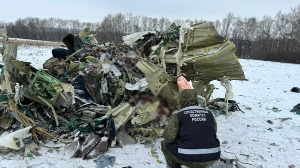 Remnants of Russian Il-76 with Ukrainian PoWs onboard shot down over Belgorod region. - Sputnik Africa