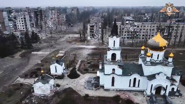 View of the damaged temple in Avdeyevka in the DPR. - Sputnik Africa