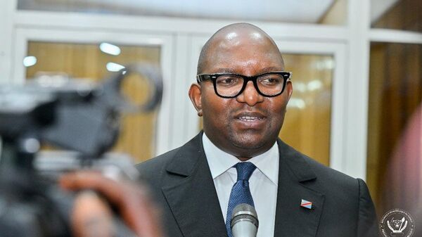 Prime Minister Jean-Michel Sama Lukonde of the Democratic Republic of Congo announces his resignation on February 20, 2024. - Sputnik Africa