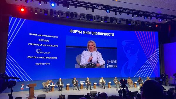 Russian Foreign Ministry spokeswoman Maria Zakharova at the Multipolarity Forum in Moscow - Sputnik Africa
