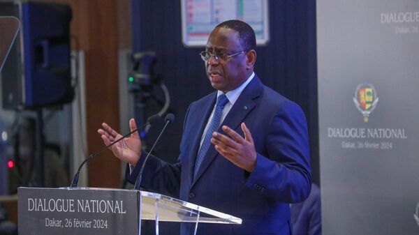 Senegal's President Macky Sall delivers speech during the national dialogue - Sputnik Africa