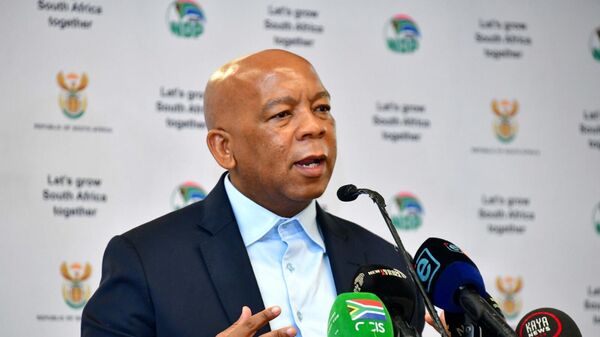 South Africa's Minister of Electricity Kgosientsho Ramokgopa briefing members of the media on the implementation of the Energy Action Plan. - Sputnik Africa