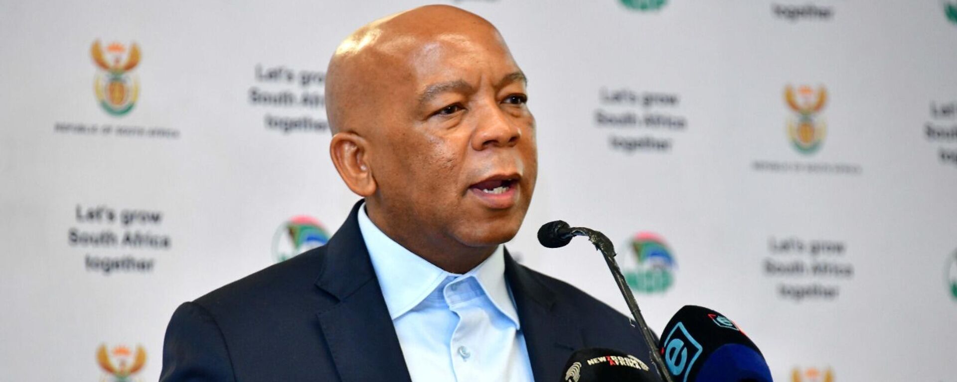 South Africa's Minister of Electricity Kgosientsho Ramokgopa briefing members of the media on the implementation of the Energy Action Plan. - Sputnik Africa, 1920, 27.02.2024