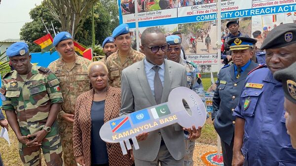 MONUSCO handed over a first base to the government of the DRC as part of the mission's disengagement plan from South Kivu. - Sputnik Africa