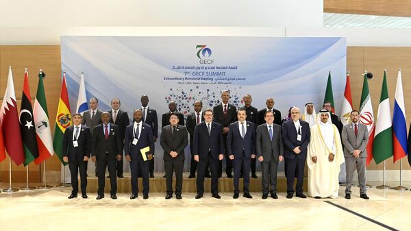 Energy ministers pose for a photo ahead of the seventh Gas Exporting Countries Forum hosted in Algiers, Algeria, Friday, March 1, 2024.  - Sputnik Africa