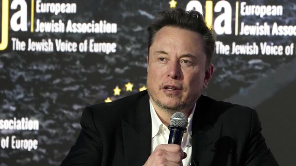 Tesla and SpaceX's CEO Elon Musk addresses the European Jewish Association's conference, in Krakow, Poland, Monday, Jan. 22, 2024.  - Sputnik Afrique