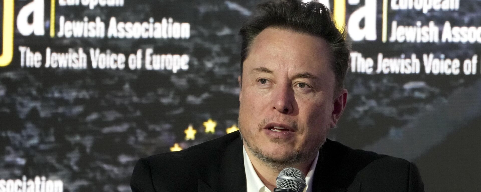 Tesla and SpaceX's CEO Elon Musk addresses the European Jewish Association's conference, in Krakow, Poland, Monday, Jan. 22, 2024.  - Sputnik Africa, 1920, 03.03.2024