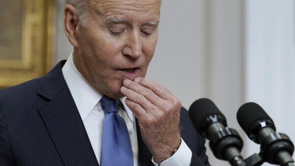 US President Joe Biden speaks during a news conference - Sputnik Afrique