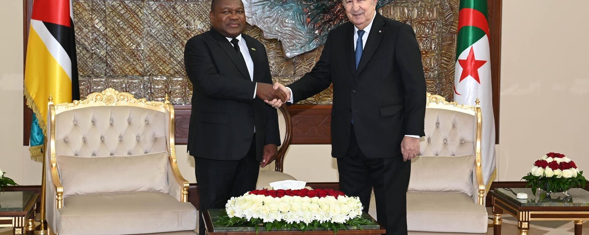 Mozambican President Filipe Nyusi meets with his Algerian counterpart Abdelmadjid Tebboune - Sputnik Africa, 1920, 05.03.2024