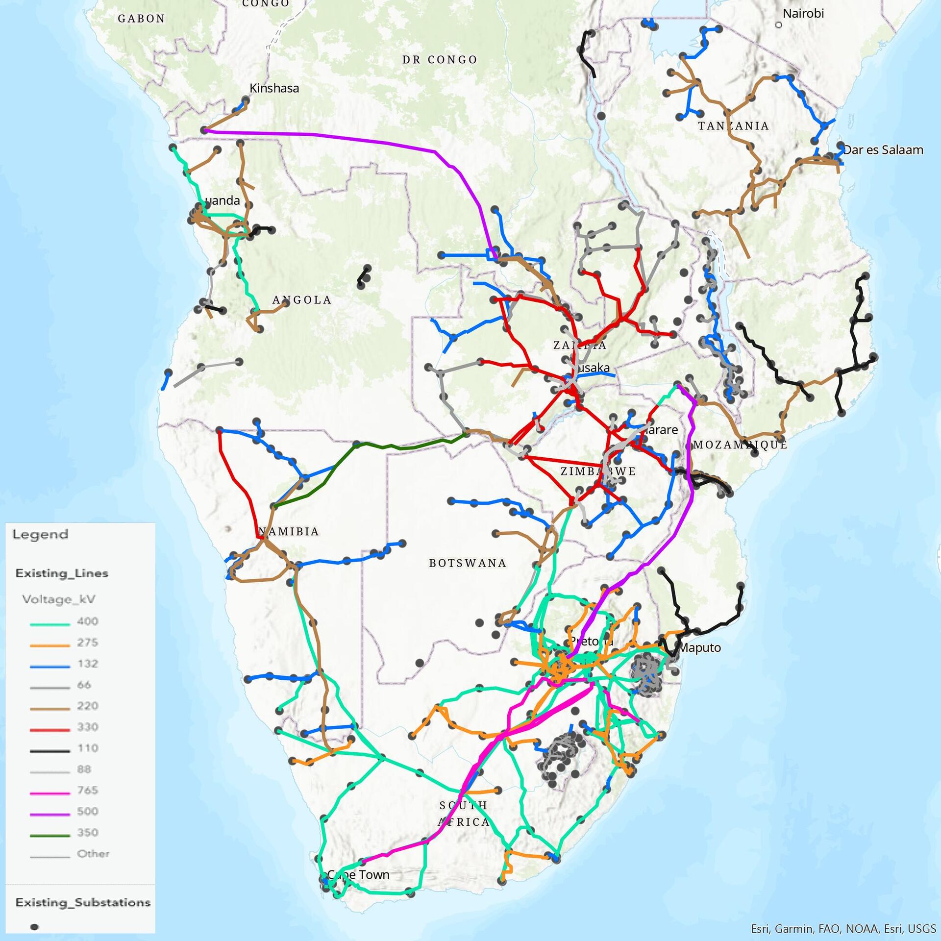 SAPP SADC Grid Map - Sputnik Africa, 1920, 05.03.2024