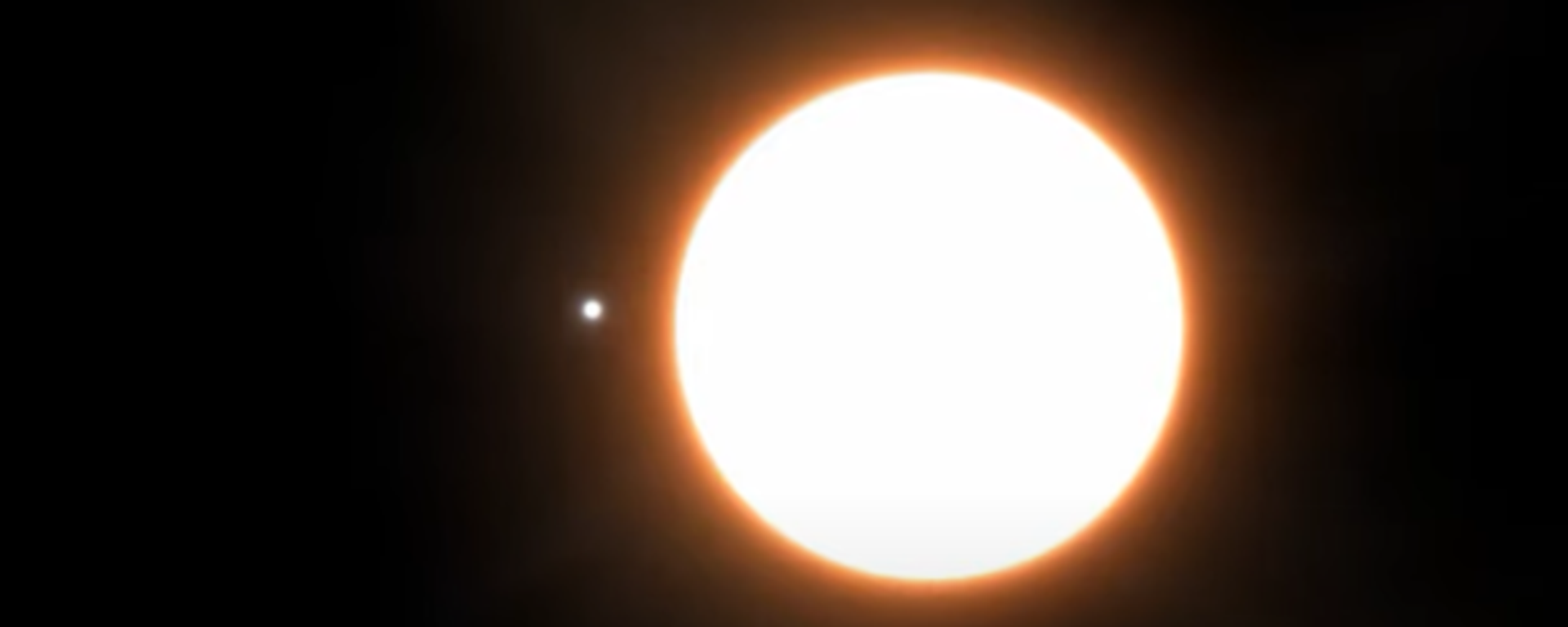 An artist impression of exoplanet LTT9779b orbiting its host star. - Sputnik Africa, 1920, 09.03.2024
