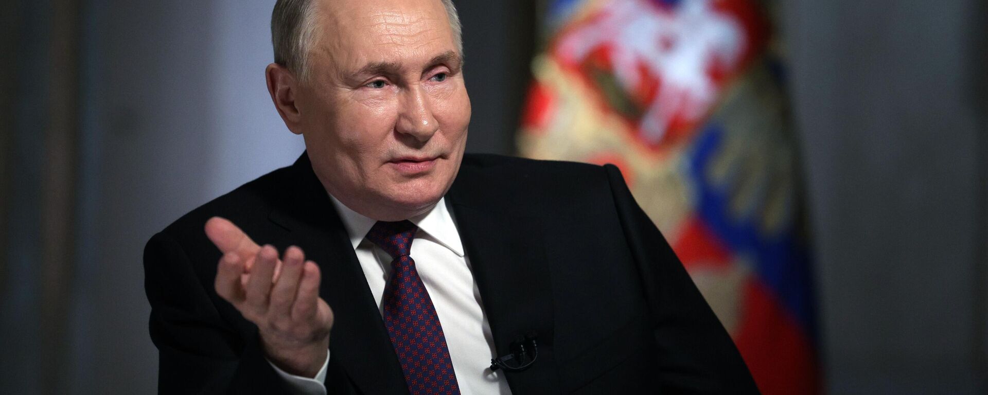 March 12, 2024 Russian President Vladimir Putin gives an interview to Dmitry Kiselev, CEO of the Rossiya Segodnya media group, in Moscow. - Sputnik Africa, 1920, 13.03.2024