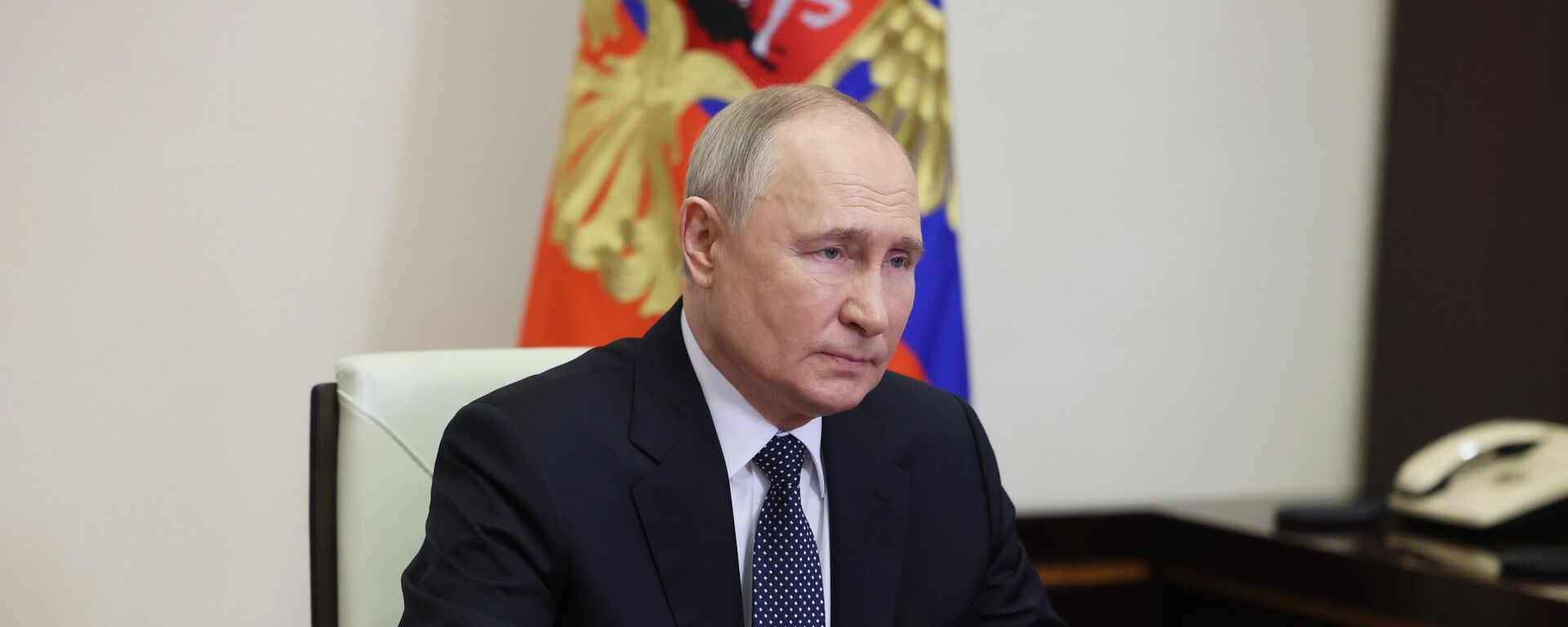 Vladimir Poutine préside une réunion du Conseil de sécurité russe, le 15 mars 2024 - Sputnik Afrique, 1920, 18.03.2024