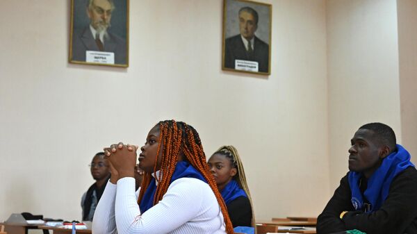 Students from Cameroon at Transbaikal State University in the Russian city of Chita. - Sputnik Africa
