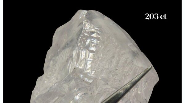 203 carat diamond mined in Angola - Sputnik Afrique