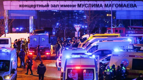 Armed attack at the Crocus City Hall concert hall in Moscow - Sputnik Africa