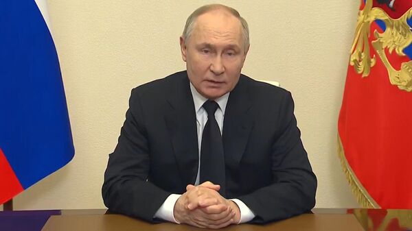 Poutine s’adresse à la nation suite à l’attentat à Crocus City Hall - Sputnik Afrique