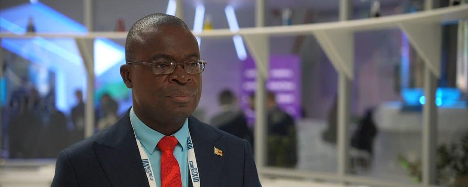 Prof. Amon Murwira, Zimbabwe's Minister of Education, Science, and Technology Development, speaks to Sputnik Africa on the sidelines of Atomexpo-2024 in Sirius, Russia, on Tuesday, March 26, 2024. - Sputnik Africa, 1920, 26.03.2024