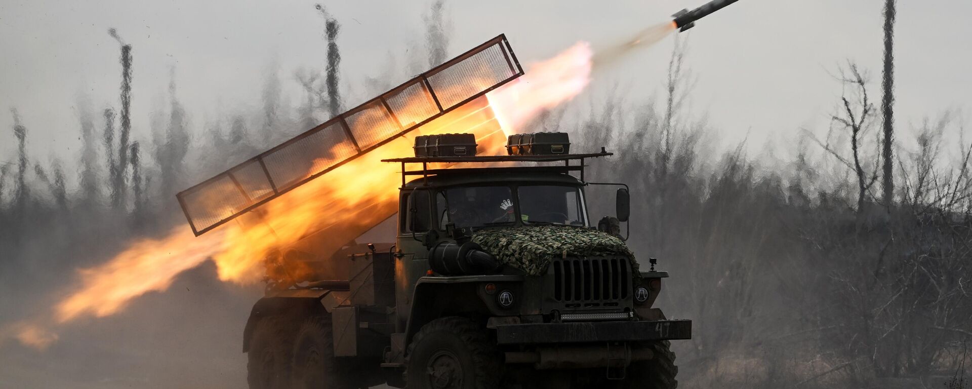 The BM-21 Grad multiple launch rocket system (MLRS) of the Tsentr Battlgroup of the Russian Armed Forces operates in places where manpower is concentrated and strongholds of the Ukrainian Armed Forces in the Avdeyevka vicinity. - Sputnik Africa, 1920, 31.03.2024
