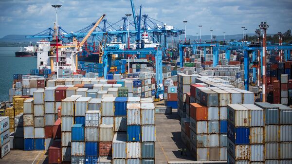 KENYA, Mombasa: Photograph taken by the Kenyan Ministry of East African Affairs, Commerce and Tourism (MEAACT) 31 July shows a general view of Mombasa Port on Kenya's Indian Ocean coast - Sputnik Africa