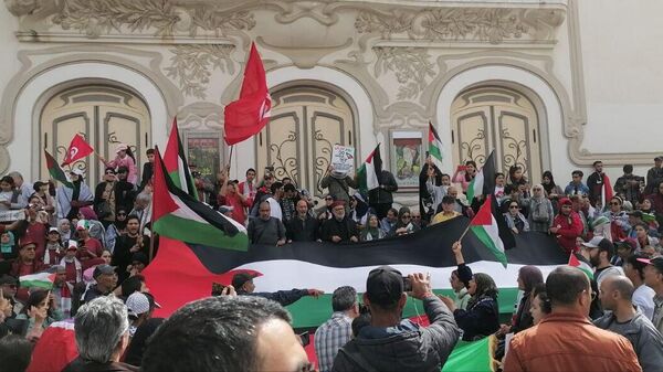 Marche en faveur de la cause palestinienne en Tunisie, le 30 mars 2024 - Sputnik Afrique