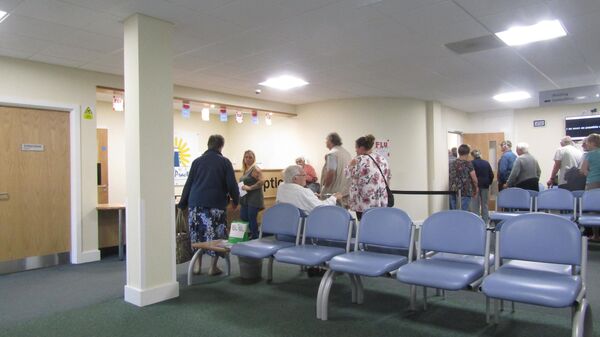 The reception area and waiting room inside Cromer Group Practice which is located on Mill Road opposite the main entrance to Cromer and District Hospital site within the town of Cromer, Norfolk, United Kingdom - Sputnik Africa