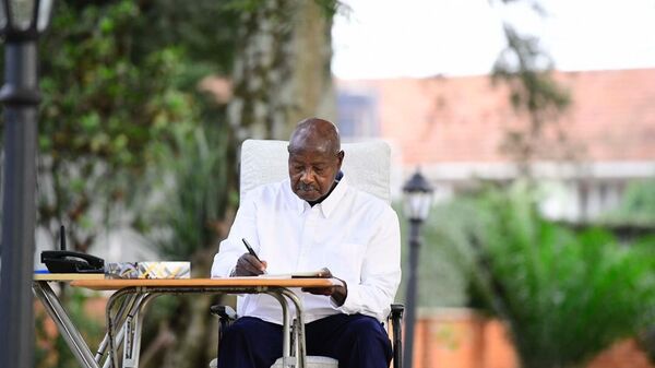 Uganda's President Yoweri Museveni at his country home in Rwakitura. - Sputnik Africa