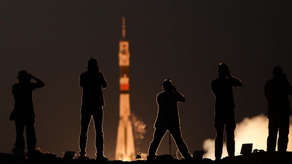 Launch of the Soyuz MS-05 manned spacecraft from the Baikonur cosmodrome - Sputnik Africa