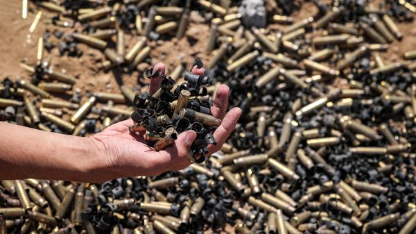 Spent cartridges in Khan Yunis - Sputnik Africa