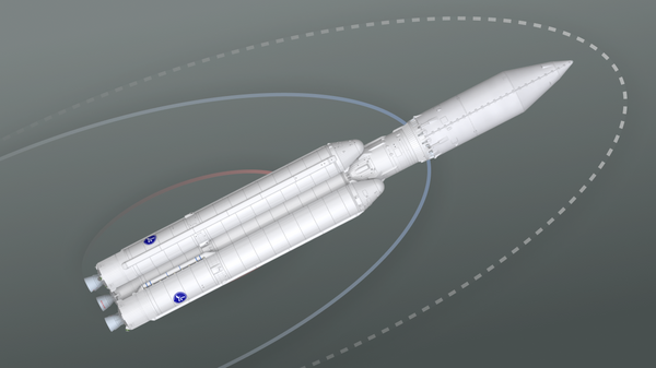 Lanceur spatial lourd à trois étages Angara-A5 - Sputnik Afrique