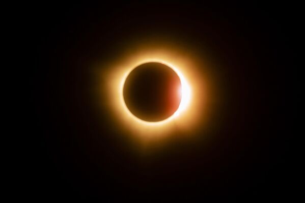 View of a total solar eclipse seen from Mazatlan, Sinaloa State, Mexico, on April 8, 2024. This year&#x27;s totality is 115 miles (185 kilometers) wide and home to nearly 32 million Americans, with an additional 150 million living less than 200 miles from the strip.  - Sputnik Africa