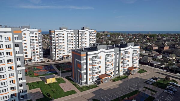 Immeubles d'habitation à Marioupol - Sputnik Afrique