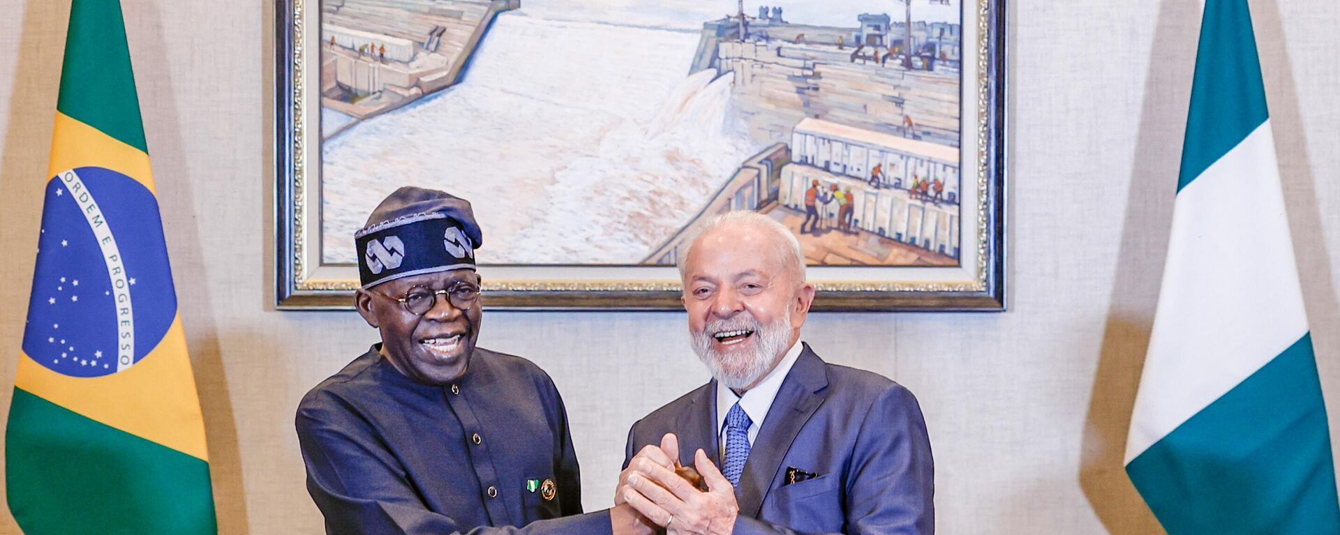 Bilateral meeting with the President of the Federal Republic of Nigeria, Bola Tinubu - Sputnik Africa, 1920, 15.04.2024
