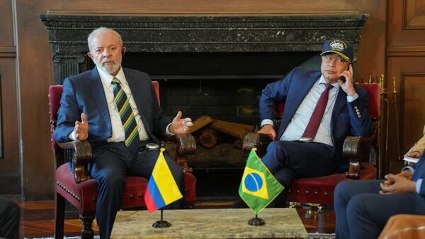 Lula da Silva and Gustavo Petro - Sputnik Africa