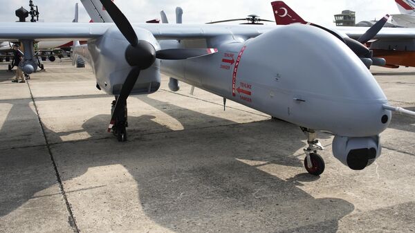 Un drone turc Aksungur - Sputnik Afrique