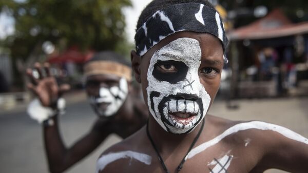 Танцоры-зулусы в День свободы в Йоханнесбурге, ЮАР - Sputnik Africa