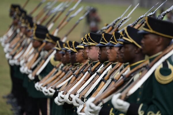 Национальная церемониальная гвардия во время празднования Дня свободы в Претории, Южная Африка - Sputnik Africa