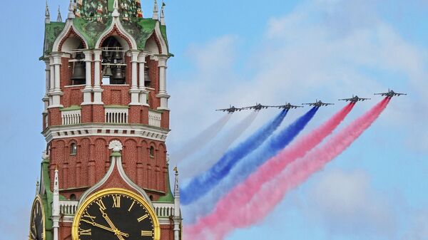 Répétition générale du défilé à l'occasion du 79e anniversaire de la Victoire dans la Grande Guerre patriotique, le 5 mai 2024, Moscou - Sputnik Afrique