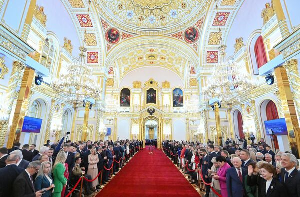 Le 7 mai 2024. Les invités à la cérémonie d&#x27;investiture du Président russe au Kremlin. - Sputnik Afrique