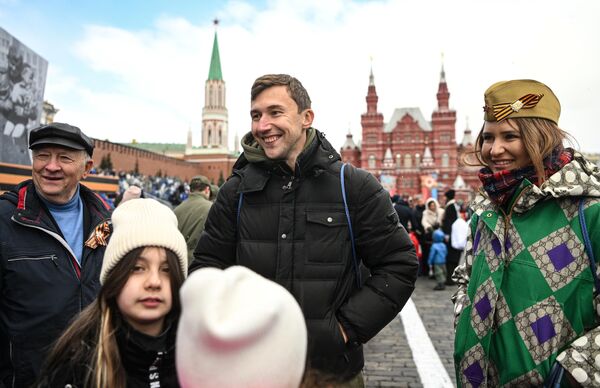 Grandmaster Sergey Karyakin after the parade in Moscow dedicated to the 79th anniversary of the victory in the Great Patriotic War. - Sputnik Africa