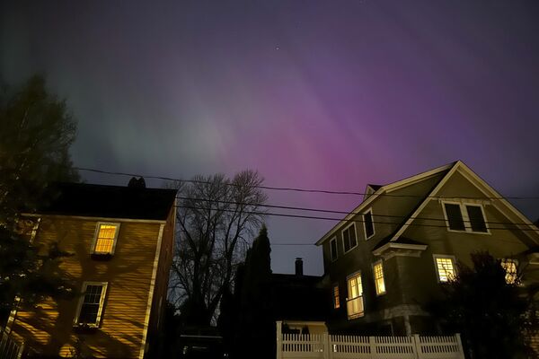 Northern lights shine over Portsmouth, New Hampshire, United States. - Sputnik Africa